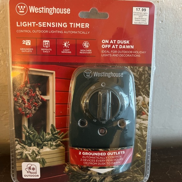 Westinghouse Holiday Westinghouse Light Sensing Timer Nwt Poshmark